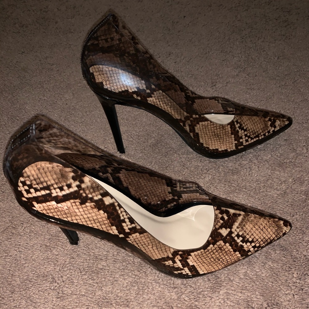 Snake Print Heels - Picture 3 of 4